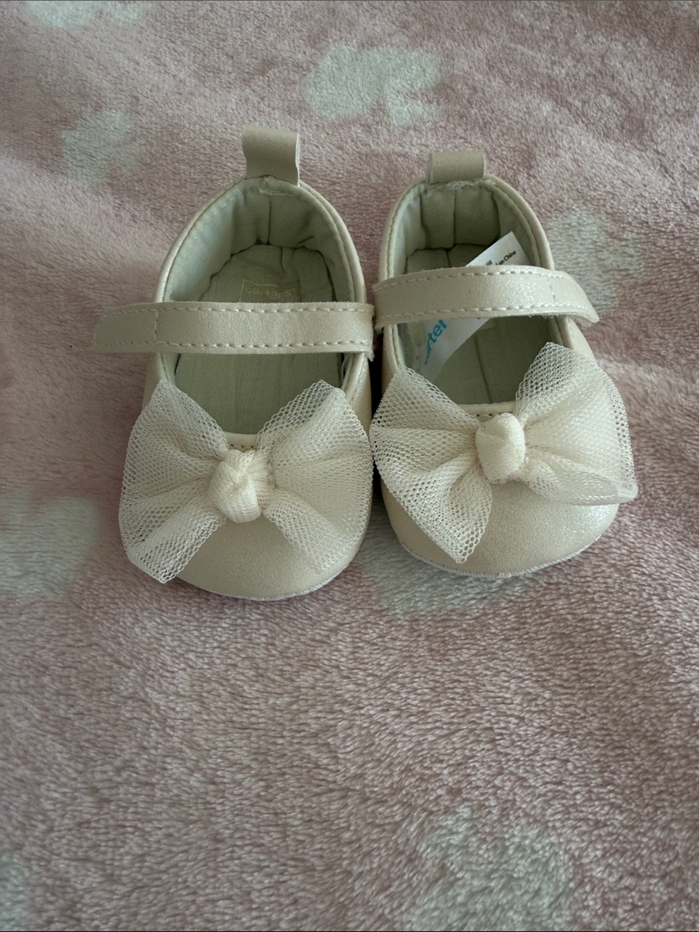 Toddler Cream Bow Mary Jane Shoes